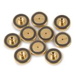 Gold Plated Inlet Seals Dual Vespel Ring, 0.8mmID 10pk