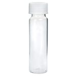 Pre-Cleaned VOA Vials 40ml Clear, Open Top w/0.125" PTFE/Silicone Septa, 72pk