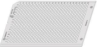 MALDI MS 2mm 384 Well Sample Plate (3.4mm I.D. wells) Stainless Steel, DE1579TA