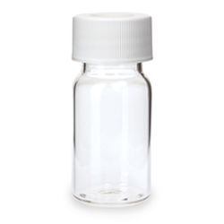 Pre-Cleaned VOA Vials 20ml Clear, Open Top w/0.125" PTFE/Silicone Septa, 72pk