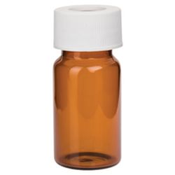 Pre-Cleaned VOA Vials 20ml Amber, Open Top w/0.125" PTFE/Silicone Septa, 72pk