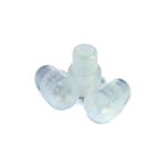 8 mm Starburst Snap Plug, Polyethylene, Clear, 200-pk