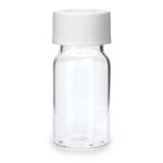 Pre-Cleaned VOA Vials 20ml Clear, Open Top w/0.125" PTFE/Silicone Septa, 72pk