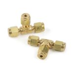 Parker Fitting, Brass 1/8" Tee Pack of 2