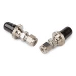 Click-On Trap Connectors 1/4" Stainless Steel Connectors Pack of 2