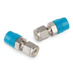 Swagelok Fitting Stainless Steel, 1/8" to 1/4" NPT Male Connector, 2-pk